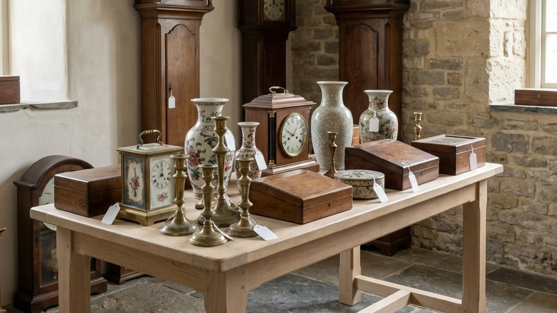 Victorian side table in gallery